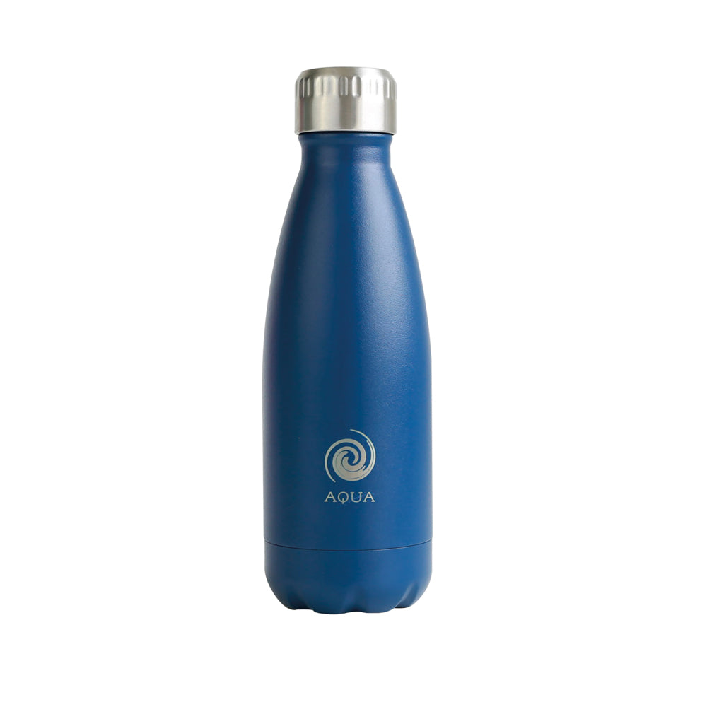 350ml Stainless Steel Aqua Bottle with Attachable Carabiner Clip - Qty 1