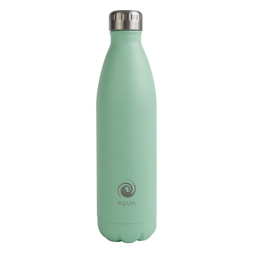 500 ml Stainless Steel Aqua Bottle with Attachable Carabiner Clip - Qty 1