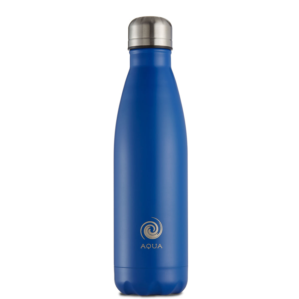 500 ml Stainless Steel Aqua Bottle with Attachable Carabiner Clip - Qty 1