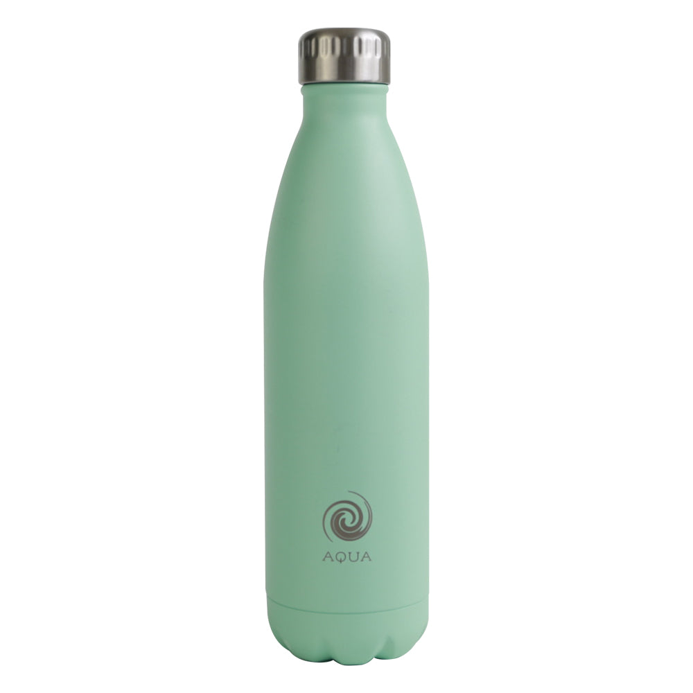 500 ml Stainless Steel Aqua Bottle with Attachable Carabiner  Clip - Qty 1